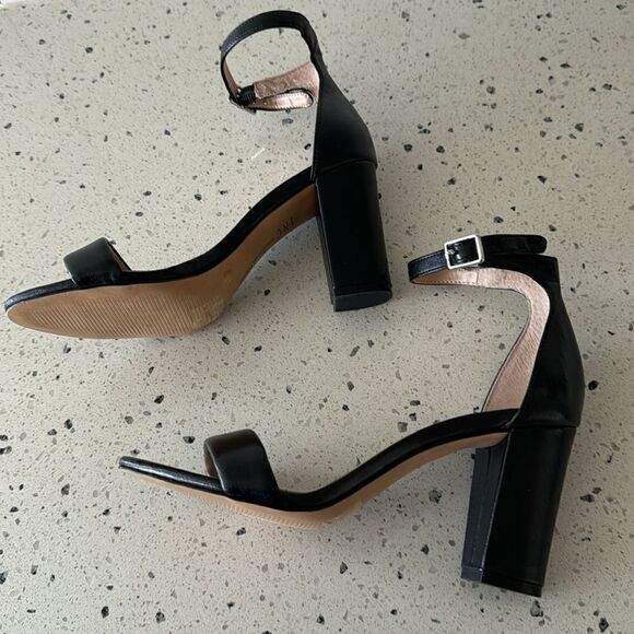 INC International Concepts Women’s Kivah Black Open Toe Sandals Block Heel 5.5M - Picture 11 of 12